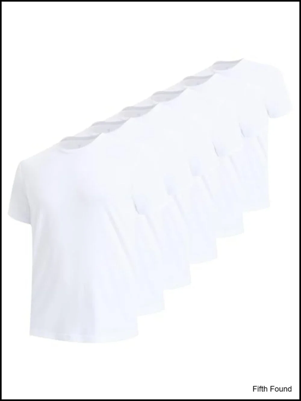 Men's Moisture Wicking Crewneck Undershirts 6 Pack Breathable Stretch Tees